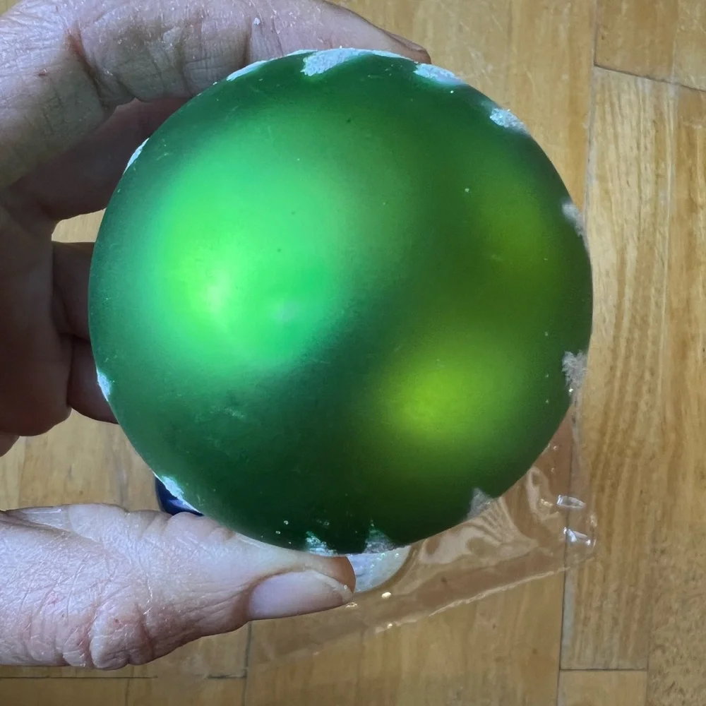 Target Glittering Blue and Green Ornaments 2004